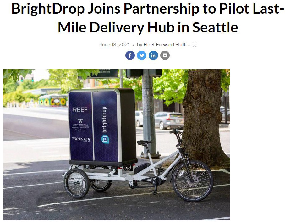 BrightDrop Joins Partnership to Pilot Last-Mile Delivery Hub in Seattle