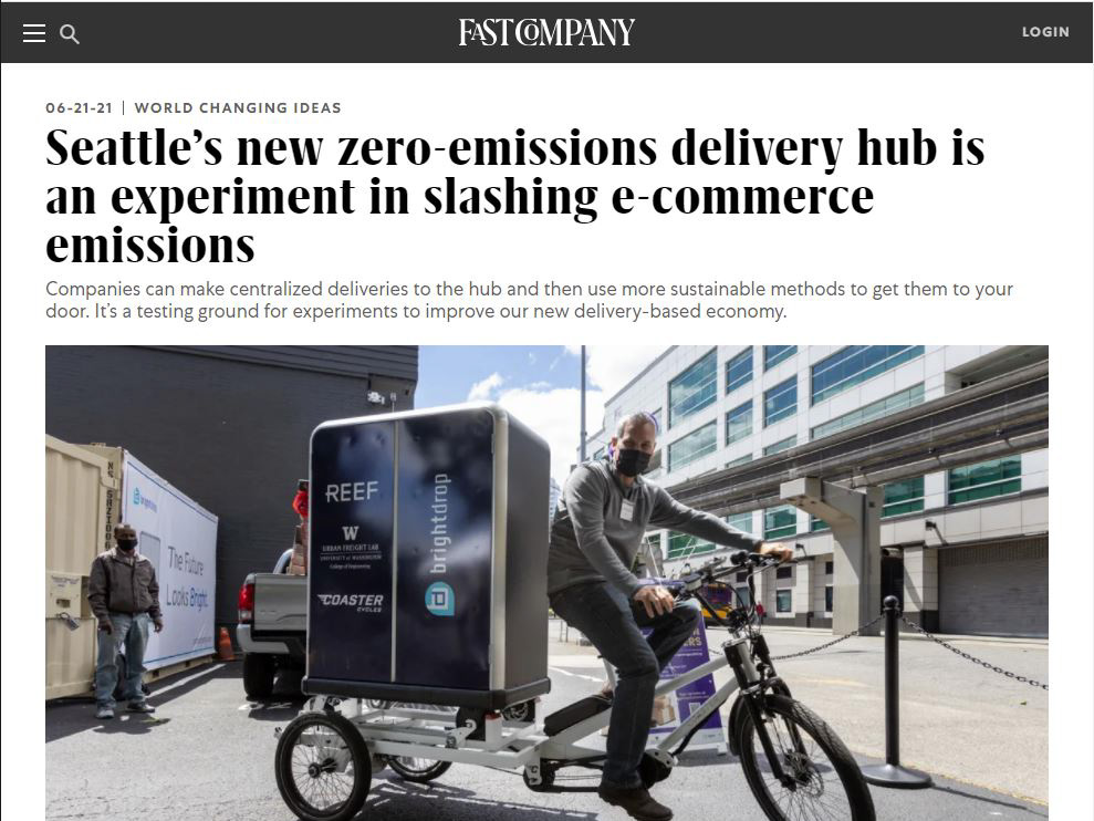 Seattle’s New Zero-Emissions Delivery Hub is an Experiment in Slashing Ecommerce Emissions