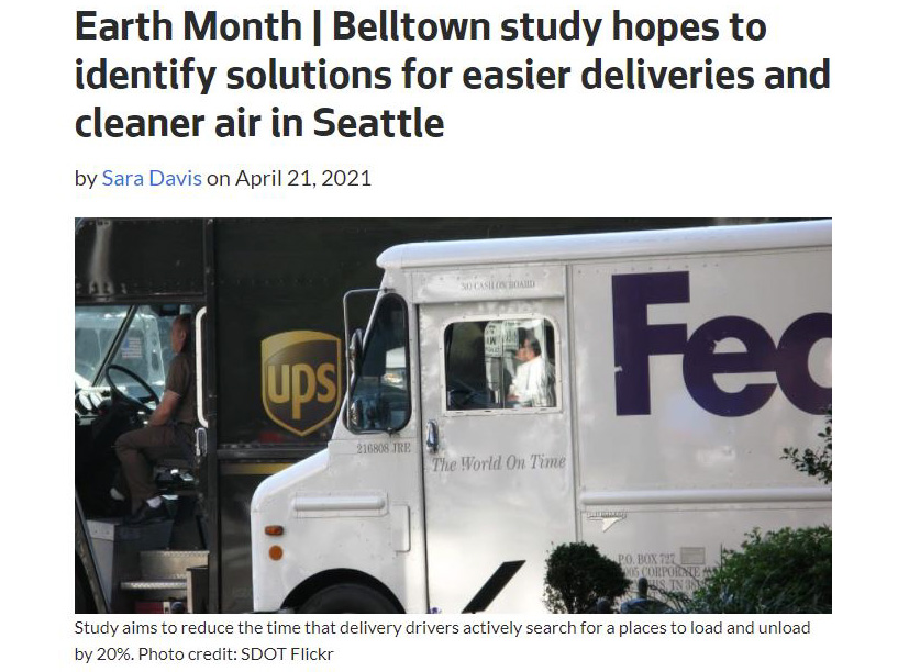Belltown Study Hopes to Identify Solutions for Easier Deliveries and Cleaner Air in Seattle