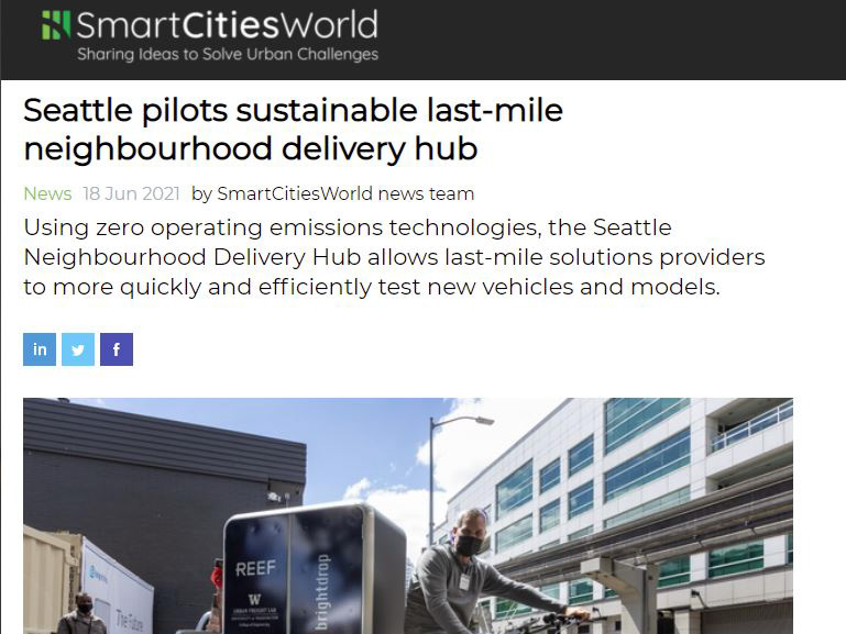 Seattle Pilots Sustainable Last-Mile Neighborhood Delivery Hub