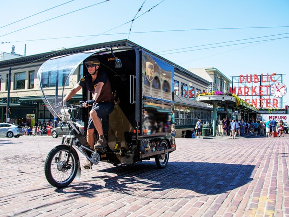 UPS Tries Delivery Tricycles as Seattle’s Traffic Doom Looms
