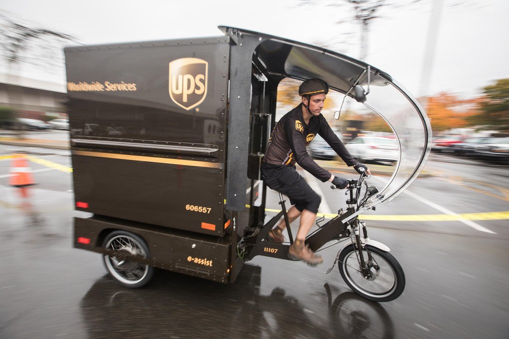 UPS Tests Tricycles with Extra Oomph in Seattle