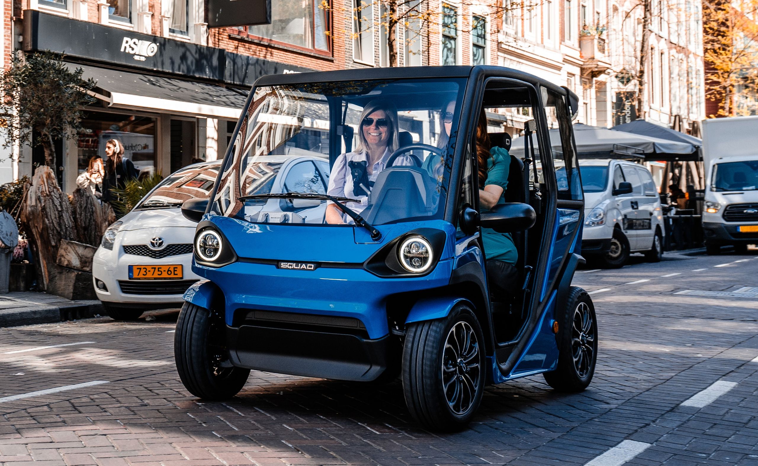 Squad Solar City Car, a light electric vehicle designed for urban mobility.